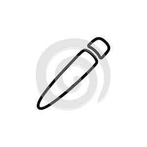 Pen icon. Simple thin line, outline vector of Web icons for UI and UX, website or mobile application