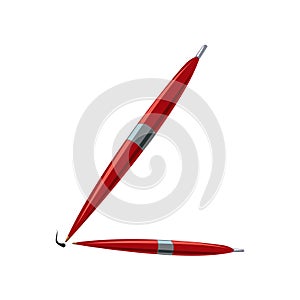 Pen icon on white background.