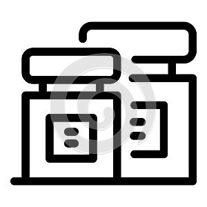 Pen ink icon, outline style