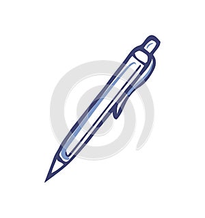 Pen with Ink for Writing Office Supply Vector photo