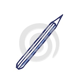 Pen with Ink for Writing Office Supply Vector photo