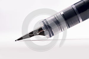 Pen nib on white