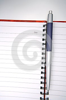 Pen on open journal