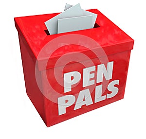 Pen Pals Words Mail Box Deliver Far Long Distance Correspondence photo