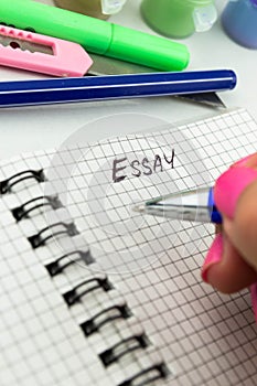 Pen and paper Essay Writing
