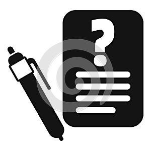 Pen and paper representing frequently asked questions document