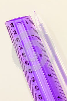 Pen and ruler