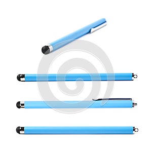 Pen shaped stylus isolated