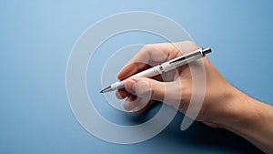 Pen showcasing the simplicity and functionality of the writing