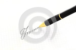 Pen and signature