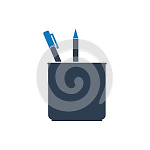 Pen Stand Icon.