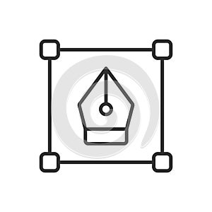 Pen tool Icon - Crop Icon