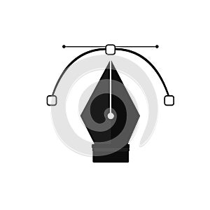 Pen tool Icon. Vector illustration