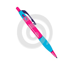 Pen vector illustration. Ballpoint isolated on white background photo