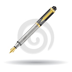 Pen. Vector illustration decorative background design