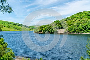 Pen-y-garreg reservoir in Elan Valley