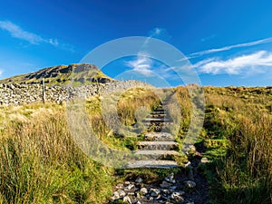 Pen-y-ghent mountain with path