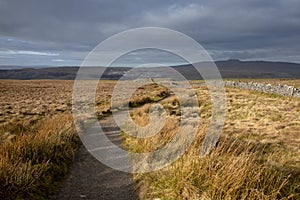 Pen-y-ghent Penyghent path in the Yorkshire Dales