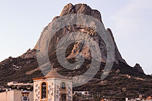 Pena de Bernal is a 400 meter high monolith, one of the tallest in the world. The Pena de Bernal is located in San SebastiÃ¡n