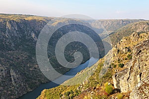 Pena del Aguila viewpoint in Douro International Nature Park, Spain photo