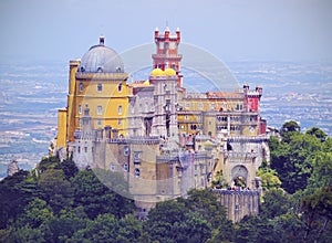 Pena National Palace and Park in Sintra photo