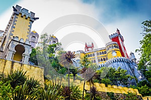 The Pena National Palace - Sintra, Lisbon,Portugal