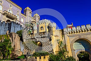 Pena National Palace in Sintra. Lisbon, Portugal