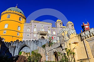 Pena National Palace in Sintra. Lisbon, Portugal