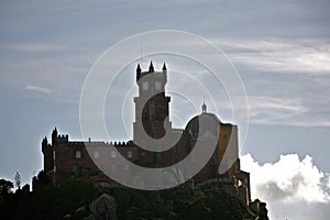 Pena palace above clouds