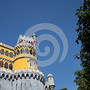 Pena Palace architecture Sintra Lisbon Portug