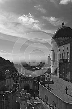 Pena palace black and white