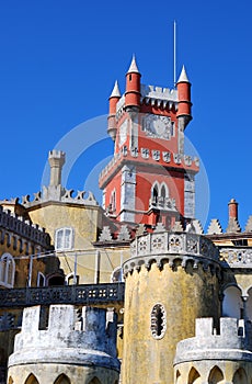 Pena palace in Sintra, Portugal photo
