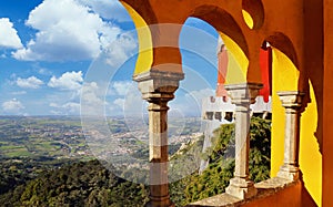 Pena Palace, Sintra - Portugal, Scenic view from a terrace