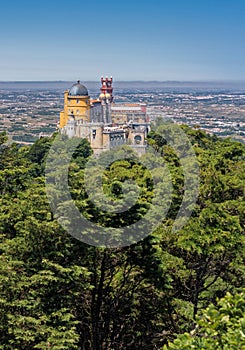 Pena Palace in Sintra, Portugal photo