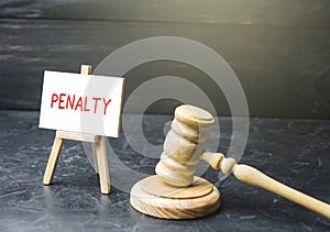 Penalty and court trial. Fines, penalties and forfeits. Legislation and control. Restrictions and restrictions. Compliance with