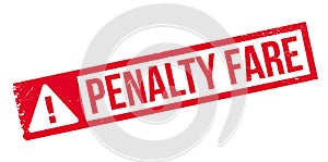 Penalty Fare rubber stamp