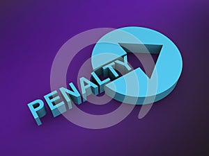 penalty word on purple