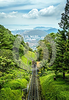 Penang Funicular Railway in Georgetown
