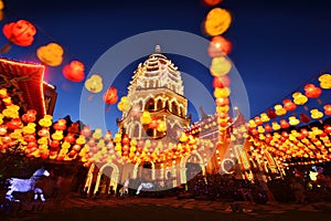 Penang Kek lok si Temple at night photo
