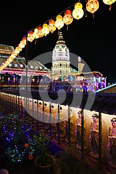 Penang Kek lok si Temple at night.