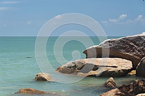 Penang national park and straits of Malacca landscape