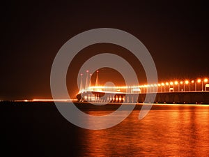 penang second bridge night view