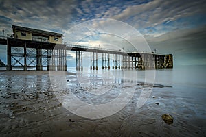 Penarth Pier, Glamorgan just before sunset