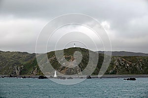 Pencarrow Lighthouse near Wellington New Zealand