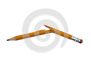 Pencil Broken Isolated On White