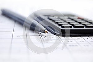 Pencil and the calculator