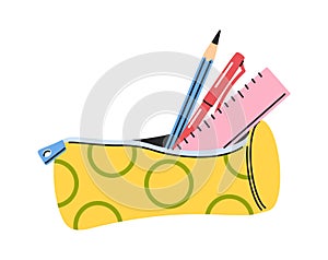 Pencil case hand-drawn stationery box