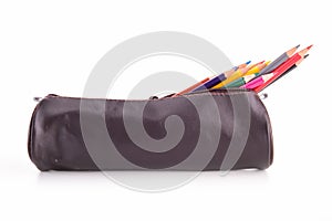 Pencil case isolated