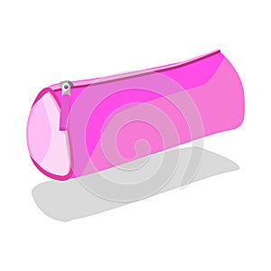 Pencil case vector purpure.