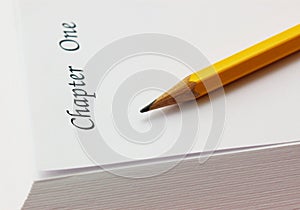 Pencil Chapter One in book